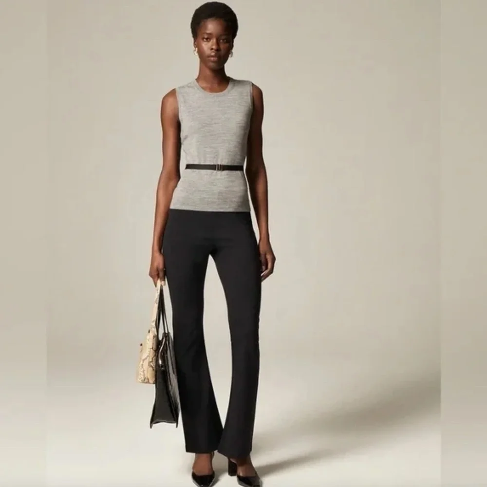 J Crew Slim-Flare Pant in Stretch Ponte